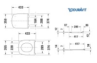 MEDIDAS TAPA INODORO DURASTYLE DURAVIT